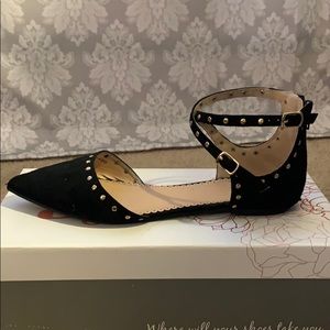 Studded strappy flats